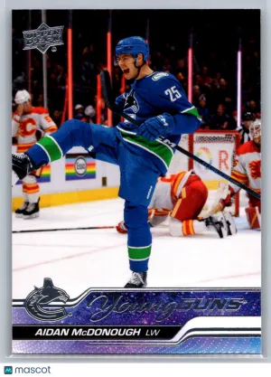 Aidan McDonough RC 2023-24 Upper Deck Rookie 232 Vancouver Canucks