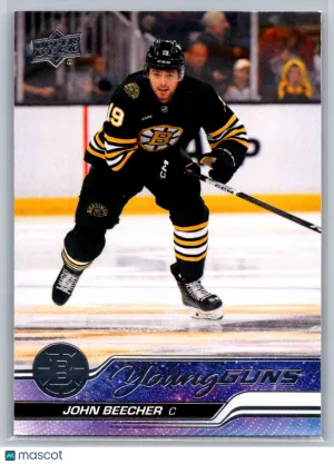 John Beecher RC 2023-24 Upper Deck Rookie 472 Boston Bruins