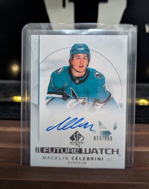 Macklin Celebrini Future Watch Auto /999 front