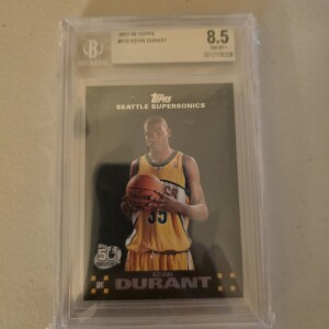 2007 Topps Kevin Durant Rookie #112 BGS 8.5 front