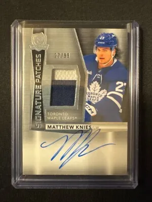 2024-25 The Cup Matthew Knies Signature Patches /99 Game Used front
