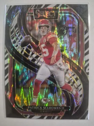 2024 Panini Select Patrick Mahomes Premier Level - Zebra SSP front