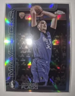 2025-26 Topps Chrome Cooper Flagg Refractor Rookie #251 Mavericks front