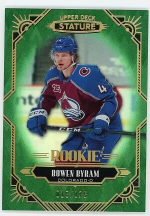 2020-21 Upper Deck Stature #179 Bowen Byram Rookie Green front