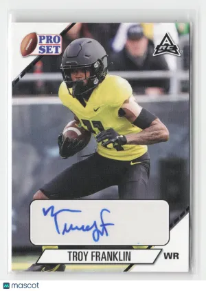 2021 Pro Set College Football #PS-TF1 Troy Franklin Autographs front