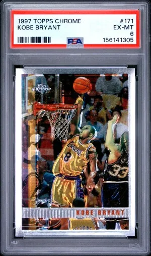 1997 Topps Chrome Kobe Bryant front