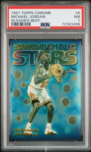 1997 Topps Chrome Season's Best Michael Jordan Season's Best front