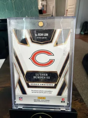 2025 Panini Select Luther Burden III Rookie Swatches #/99 back