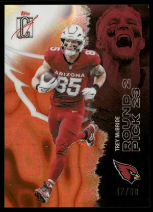 2025 Topps Signature Class #1 Trey McBride Orange #/50 front