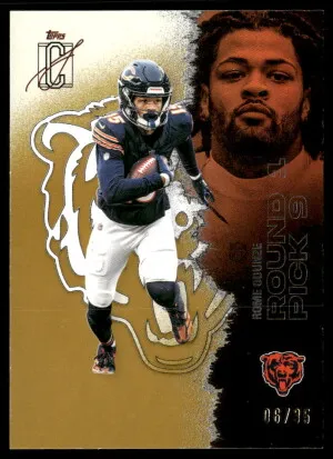 2025 Topps Signature Class #10 Rome Odunze Gold #/35 front