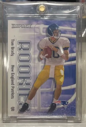 Tom Brady Rookie Impact Skybox #27 front