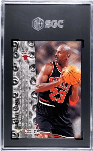 1998-99 Skybox Metal Universe Michael Jordan SGC 8.5 back