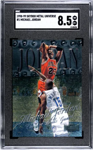 1998-99 Skybox Metal Universe Michael Jordan SGC 8.5 front
