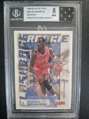 1999-00 UD Victory Michael Jordan Practice Worn Jersey front