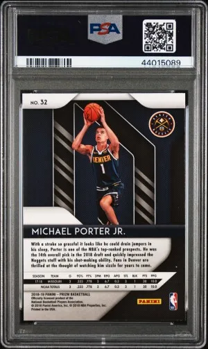 2018 Panini Prizm Michael Porter Jr. back