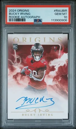 2024 Panini Origins Rookie Autographs Bucky Irving front