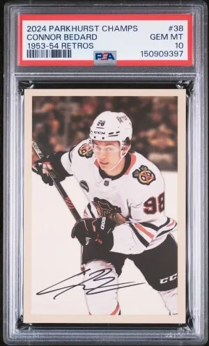 2024 Upper Deck Parkhurst Champions 1953-54 Retros Connor Bedard front