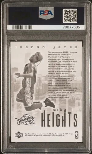 2003 Upper Deck Redemption Special Lebron James back