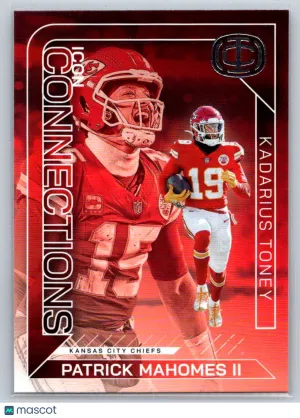 Patrick Mahomes / Kadarius Toney 2025 Panini Icon Collection Connections IC-13