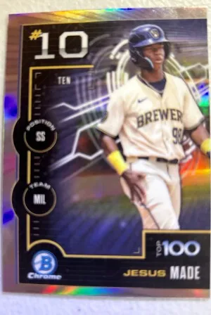 2025 Bowman Chrome Jesus Made #BTP-10 front