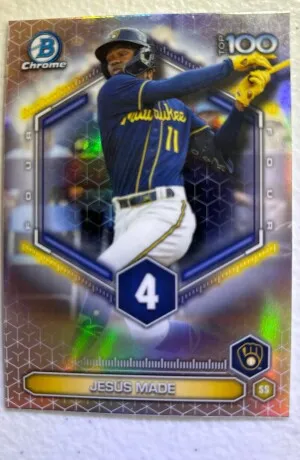 2025 Bowman Chrome Jesus Made #BTP-4 front