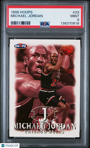 1998 Hoops Michael Jordan #23 PSA 9 front