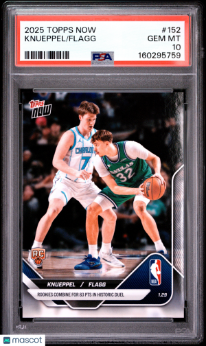 2025 Topps Now Knueppel Flagg #152 PSA 10 front