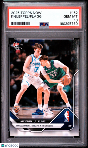 2025 Topps Now Knueppel Flagg #152 PSA 10 front