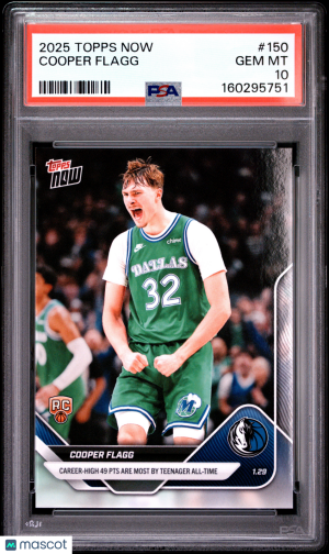2025 Topps Now Cooper Flagg #150 PSA 10 front