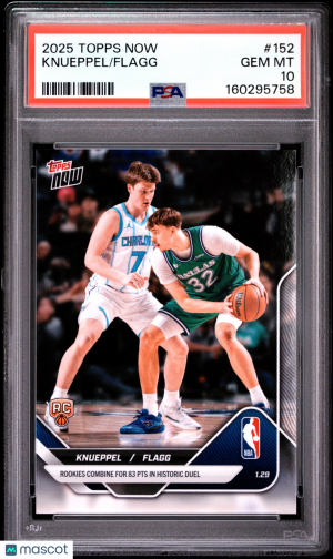 2025 Topps Now Knueppel Flagg #152 PSA 10 front