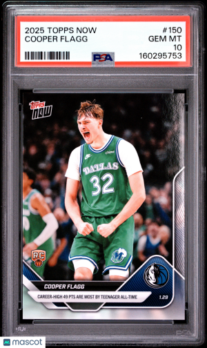 2025 Topps Now Cooper Flagg #150 PSA 10 front