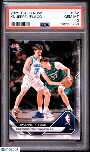 2025 Topps Now Knueppel Flagg #152 PSA 10 front