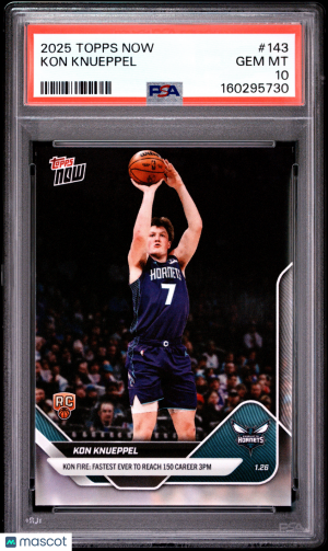 2025 Topps Now Kon Knueppel #143 PSA 10 front