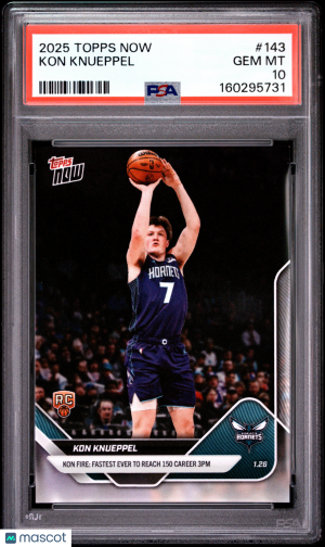 2025 Topps Now Kon Knueppel #143 PSA 10 front