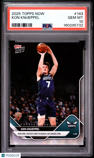 2025 Topps Now Kon Knueppel #143 PSA 10 front
