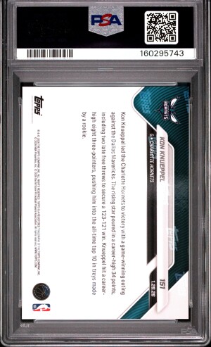 2025 Topps Now Kon Knueppel #151 PSA 10 back
