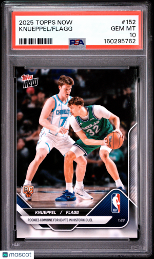 2025 Topps Now Knueppel Flagg #152 PSA 10 front