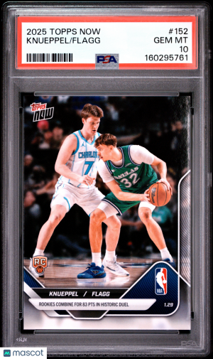 2025 Topps Now Knueppel Flagg #152 PSA 10 front