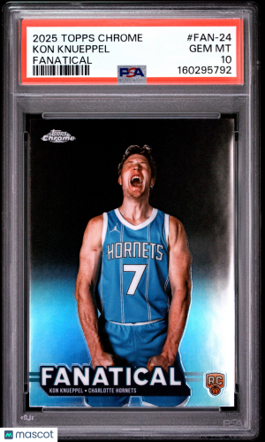 2025 Topps Chrome Fanatical Kon Knueppel #FAN-24 PSA 10 front