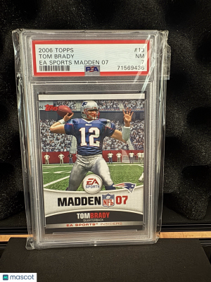 2006 Topps Tom Brady #13 PSA 7 front