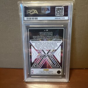 2023-24 Panini Donruss Victor Wembanyama #10 [Base] Rookie Insert PSA 9 back