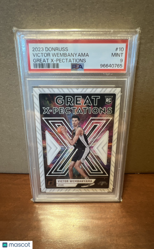 2023-24 Panini Donruss Victor Wembanyama #10 [Base] Rookie Insert PSA 9 front