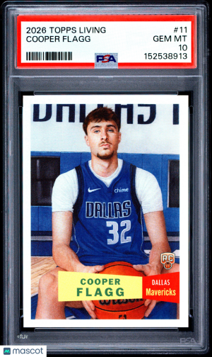 2026 Topps Living Cooper Flagg #11 PSA 10 front