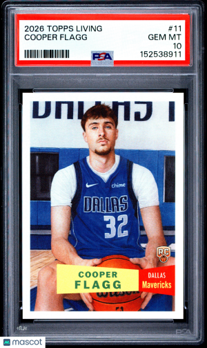 2026 Topps Living Cooper Flagg #11 PSA 10 front