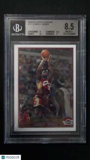 2003 Topps Chrome LeBron James #111 Rookie BGS 8.5 front