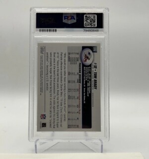 2004 Topps Tom Brady #275 Collection Parallel/Variety Base Set PSA 9 back