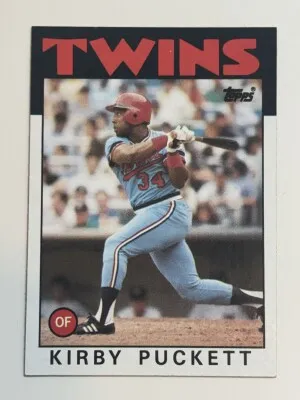 Kirby Puckett 1986 Topps #329 front