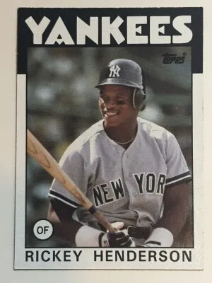 Rickey Henderson 1986 Topps #500 front