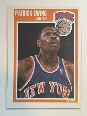 Patrick Ewing 1989 Fleer #100 front
