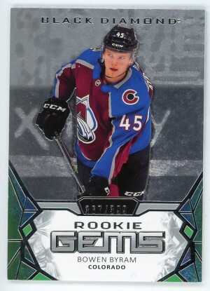 2020-21 Black Diamond Bowen Byram Rookie Gems /399 #RG-BB front